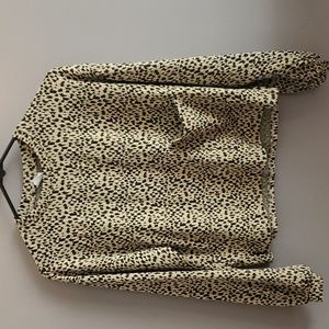 Zara leopard print blouse